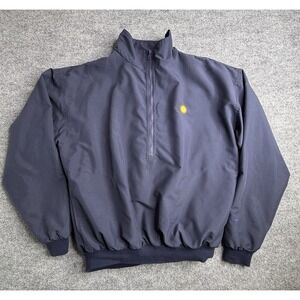 Roche‎ Golf Club Pullover Jacket USA Navy Blue Size Large Windbreaker